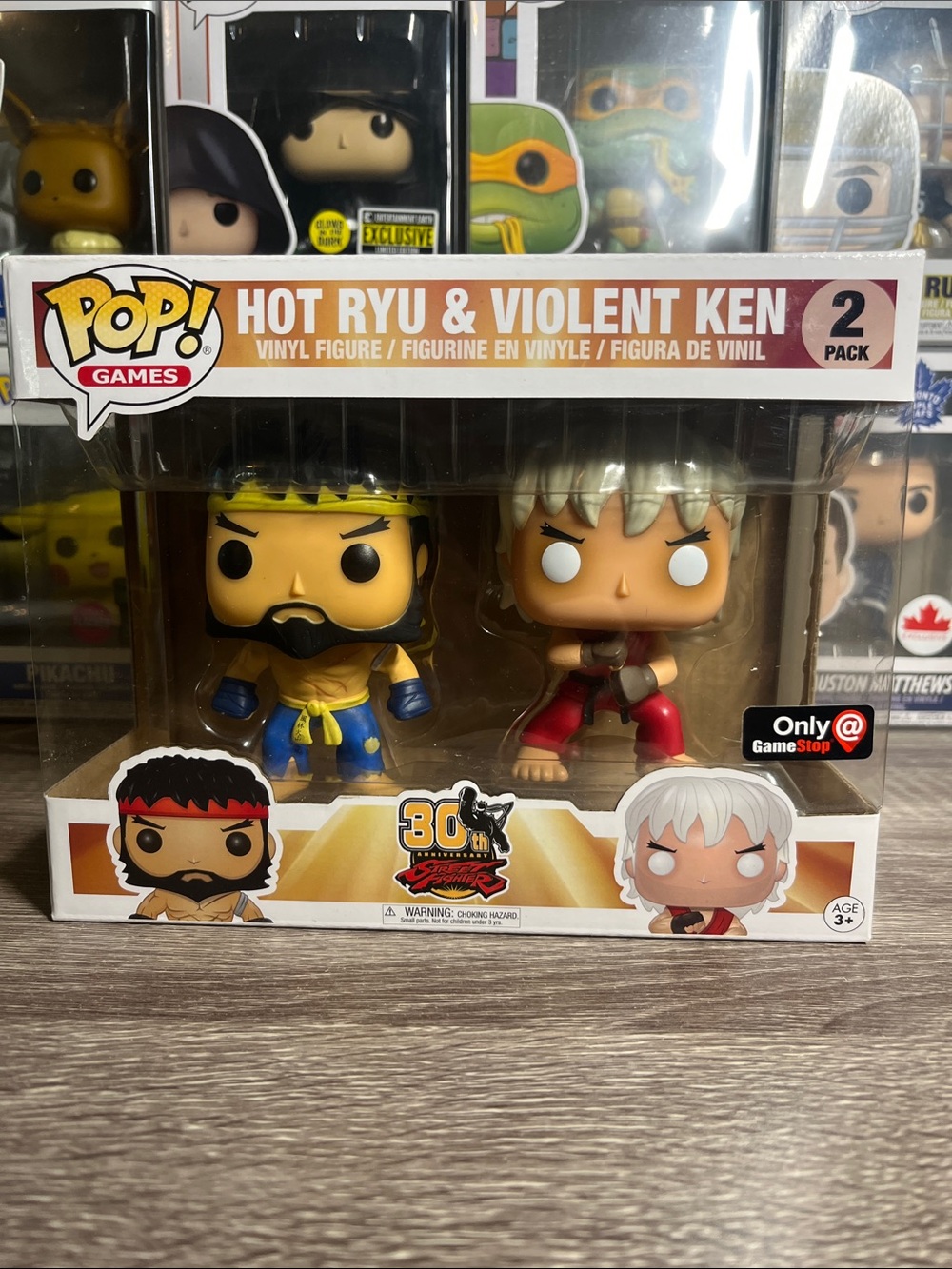 Funko Pop! Games Hot Ryu & Violent Ken - Yellow, Blue, Red, White, Black